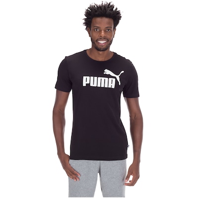 Camiseta Puma Manga Curta Essentials Logo - Masculina - Foto 2