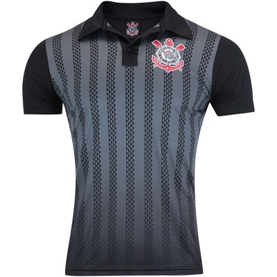 Camisa Polo do Corinthians Dark Side - Masculina - Foto 1