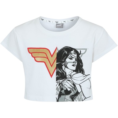 Camiseta Puma Mulher Maravilha Tee - Infantil - Foto 1