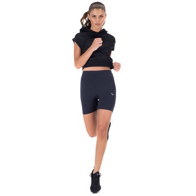 Blusa Cropped com Capuz Oxer Mesh Dupla Face - Feminina - Foto 4