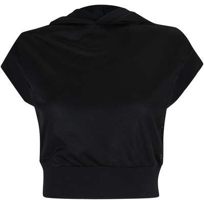 Blusa Cropped com Capuz Oxer Mesh Dupla Face - Feminina - Foto 5