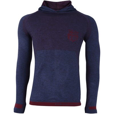 Camiseta Manga Longa Barcelona com Capuz Seamless - Masculina - Foto 1