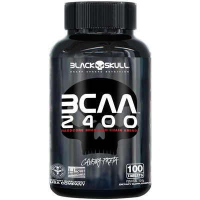 BCAA 2400 Black Skull - 100 Tabletes - Foto 1