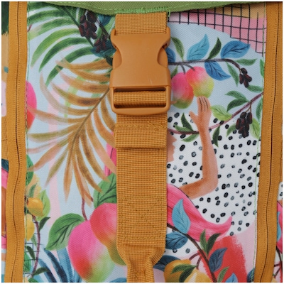 Mochila Cargueira Farm Rio Por Aí Carnaval Multicolorido - 50 Litros - Foto 6