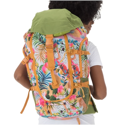 Mochila Cargueira Farm Rio Por Aí Carnaval Multicolorido - 50 Litros - Foto 1