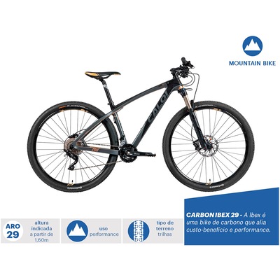 Mountain Bike Caloi Carbon Ibex - Aro 29 - Freio Shimano Hidráulico - Câmbio Shimano - 20 Marchas - Foto 3