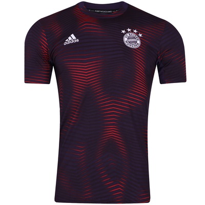 Camisa Pré-Jogo Bayern de Munique 18/19 adidas - Masculina - Foto 1