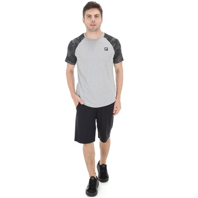Camiseta Fila Sports Camo Raglan - Masculina - Foto 4