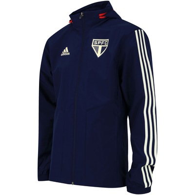 Jaqueta de Chuva do São Paulo 2019 com Capuz adidas - Masculina - Foto 3