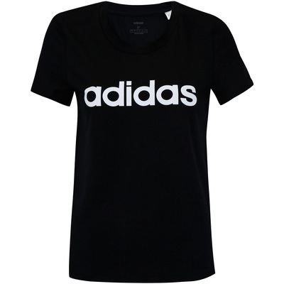 Camiseta adidas Essentials Linear Slim - Feminina - Foto 5