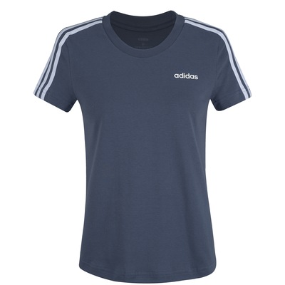 Camiseta adidas Essentials 3S Slim - Feminina - Foto 5