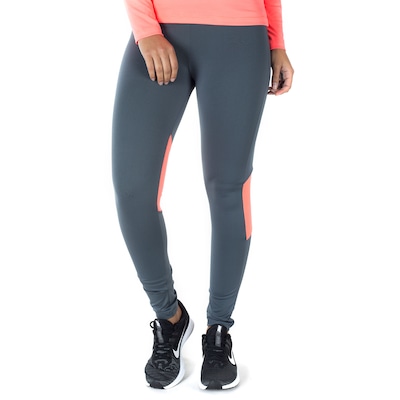 Calça Legging Oxer Recorte Mesh - Feminina - Foto 2