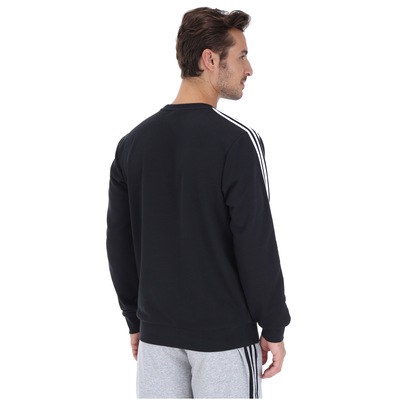 Blusão Moletinho adidas 3S Crew FT - Masculino - Foto 3