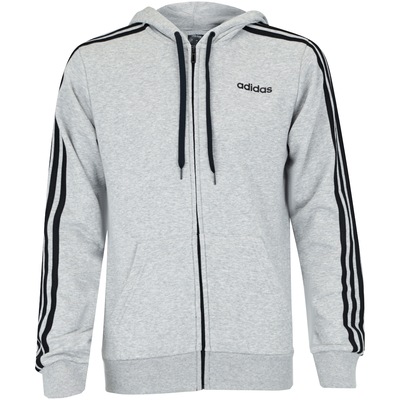 Jaqueta de Moletom com Capuz adidas 3S FZ French Terry - Masculina - Foto 5