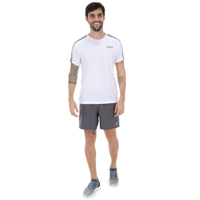 Camiseta adidas D2M 3S 19 - Masculina - Foto 3