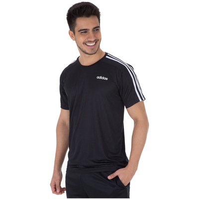 Camiseta adidas D2M 3S 19 - Masculina - Foto 2
