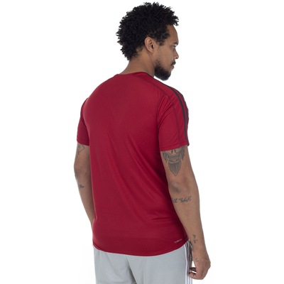 Camiseta adidas D2M 3S 19 - Masculina - Foto 3