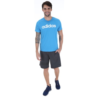 Camiseta adidas D2M Logo 19 - Masculina - Foto 4