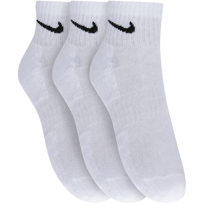 Kit de Meias Nike Everyday Cushion Ankle com 3 Pares - Adulto - Foto 3