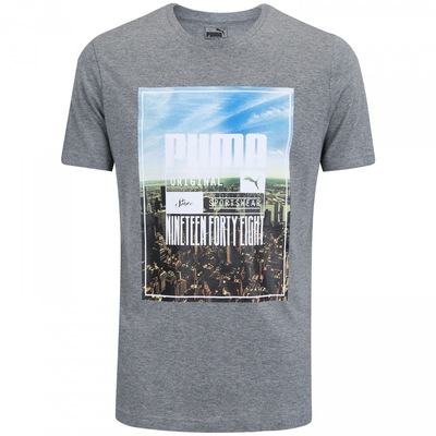 Camiseta Puma Photoprint Skyline - Masculina - Foto 5