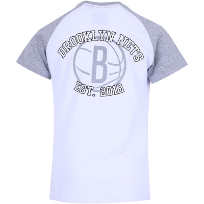 Camiseta NBA Brooklyn Nets Raglan Mini Logo - Infantil - Foto 2