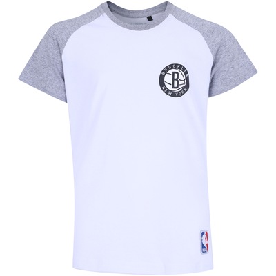 Camiseta NBA Brooklyn Nets Raglan Mini Logo - Infantil - Foto 1