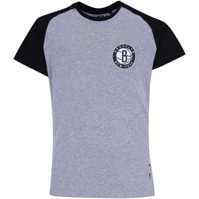 Camiseta NBA Brooklyn Nets Raglan Mini Logo - Infantil - Foto 1