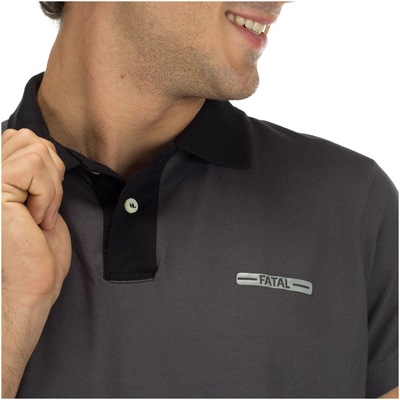 Camisa Polo Fatal Estampada 20608 - Masculina - Foto 4
