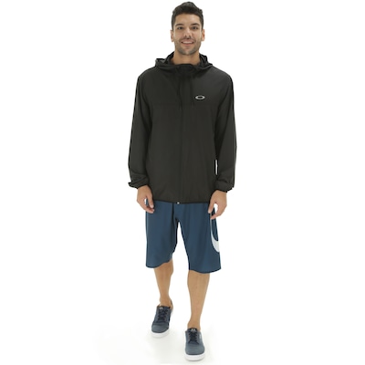 Jaqueta Corta-Vento com Capuz Oakley Windbreaker - Masculina - Foto 4