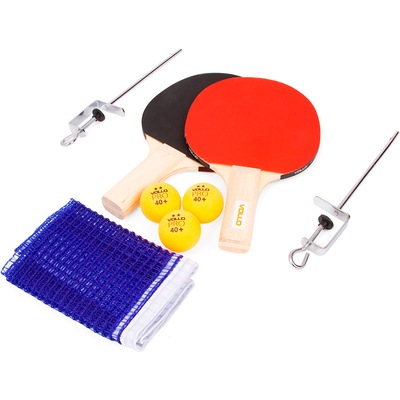 Kit de Tênis de Mesa Vollo com Jogo de Rede, 2 Raquetes e 3 Bolinhas - Foto 2
