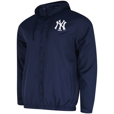 Jaqueta Corta-Vento com Capuz New Era New York Yankees Versatile Adress - Masculina - Foto 3