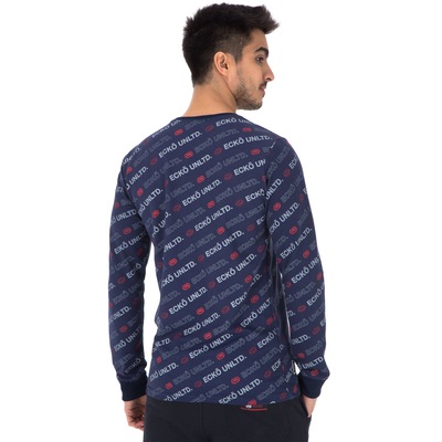 camiseta manga longa masculina ecko