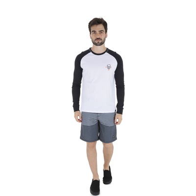 Camiseta Manga Longa HD Raglan Minimal - Masculina - Foto 4