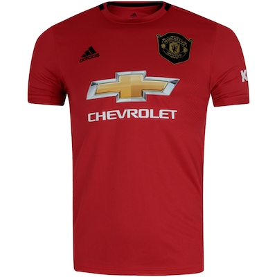 Camisa Manchester United I 19/20 adidas - Masculina - Foto 1