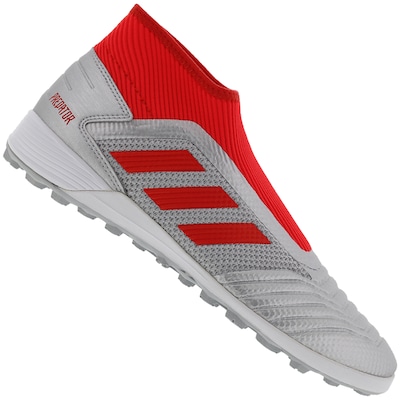 Chuteira Society adidas Predator 19.3 Laceless TF - Adulto - Foto 1