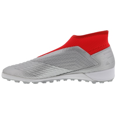 Chuteira Society adidas Predator 19.3 Laceless TF - Adulto - Foto 5