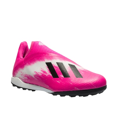 Chuteira Society adidas X 19.3 Laceless TF - Adulto - Foto 2