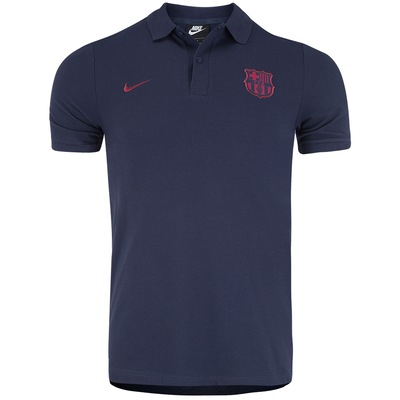 Camisa Polo Barcelona Pique Crew Nike - Masculina - Foto 1