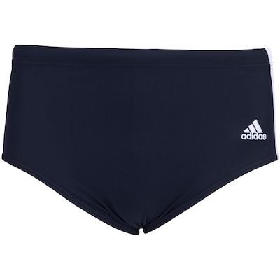 Sunga com Proteção Solar UV adidas 3-Stripes Wide - Infantil - Foto 3