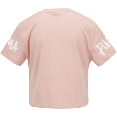 Camiseta Puma Alpha Tee Feminina - Infantil - Foto 2