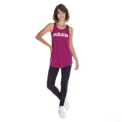 Camiseta Regata adidas Essentials Linear Loos - Feminina - Foto 4
