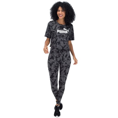Calça Legging Puma Elevated Ess AOP - Feminina - Foto 4