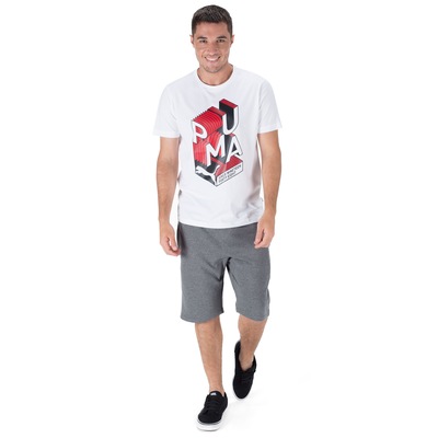 Camiseta Puma Effect Interest - Masculina - Foto 4