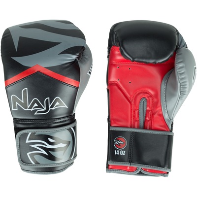 Kit de Boxe Naja: Bandagem + Protetor Bucal + Luvas de Boxe New Extreme - 14 OZ - Adulto - Foto 2