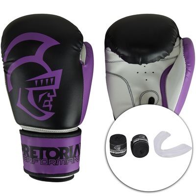Kit de Boxe Pretorian: Bandagem + Protetor Bucal + Luvas de Boxe Start - 10 OZ - Adulto - Foto 1