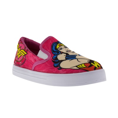 Tênis Infantil Liga da Justiça Mulher-Maravilha Slip-On - Foto 2