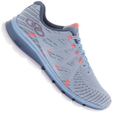 tenis olympikus diffuse feminino azul e rosa