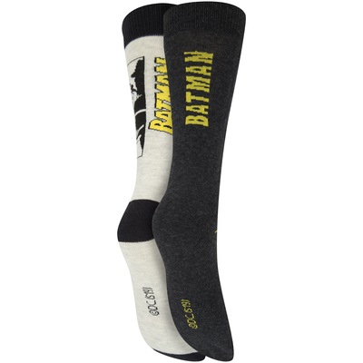 Kit de Meias Cano Alto Liga da Justiça Batman com 2 Pares - 38 a 43 - Adulto - Foto 5