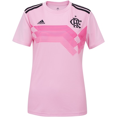 Camisa do Flamengo Rosa 2019 adidas - Feminina - Foto 1