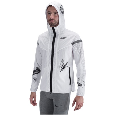 Jaqueta Corta-Vento com Capuz Nike Rise 365 Wildrunner - Masculina - Foto 4